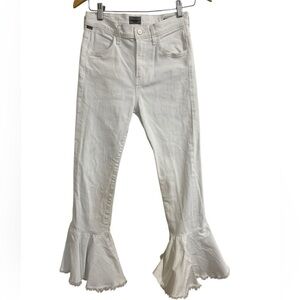 Citizens of Humanity Drew Flounce Jean Optic White  Women's 26 retro Y2K preppy